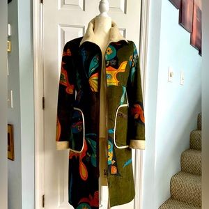Beautiful Butterfly Suede Coat Size Medium.